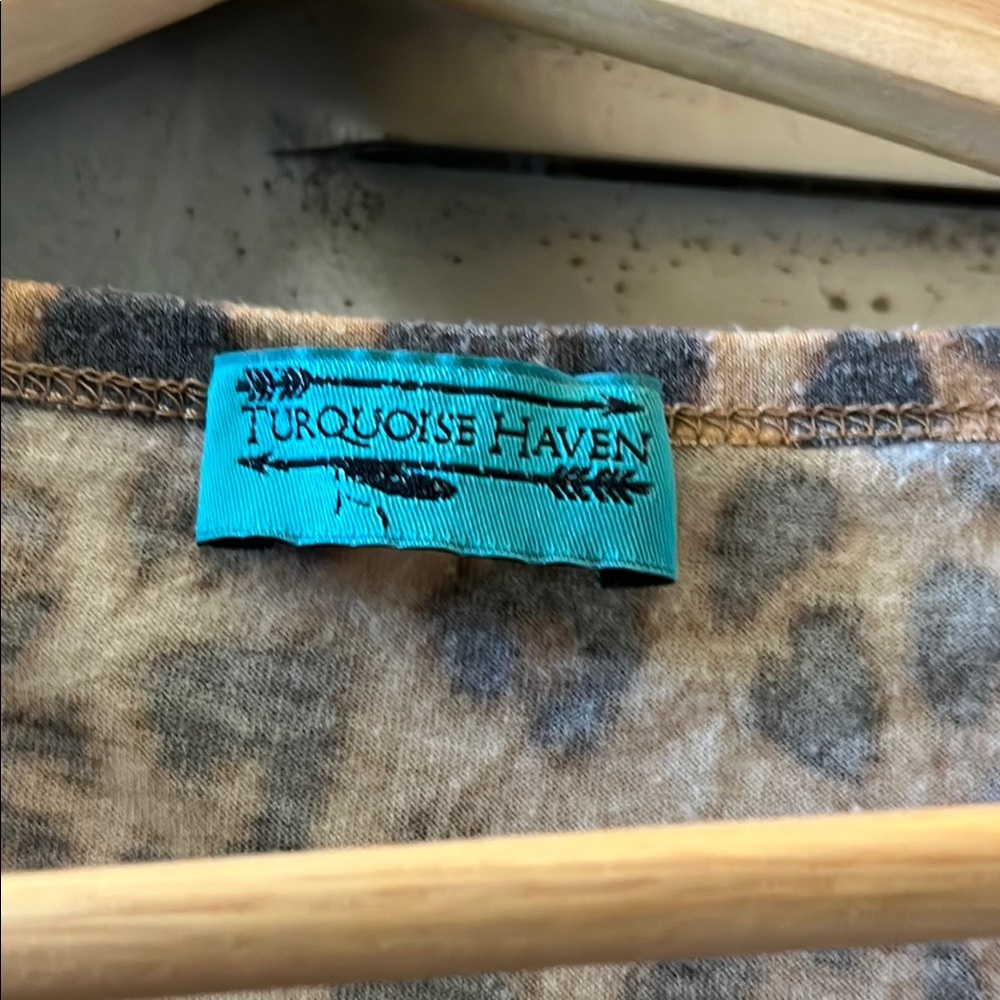 Leopard Print Open Cardigan - Picture 2 of 3